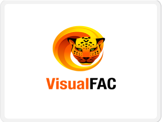 Logotipo de VisualFAC destacando su integración con NSIM.