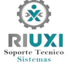 Logotipo de Riuxi destacando soluciones tecnológicas empresariales.